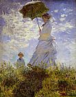 Claude Monet The Woman With The Parasol painting